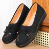 Old Beijing Cloth Shoes Spring and Autumn One Pedal Shallow Mouth Old Lady Shoes Flat Comfortable Middle-aged and Elderly Mother Casual Shoes
