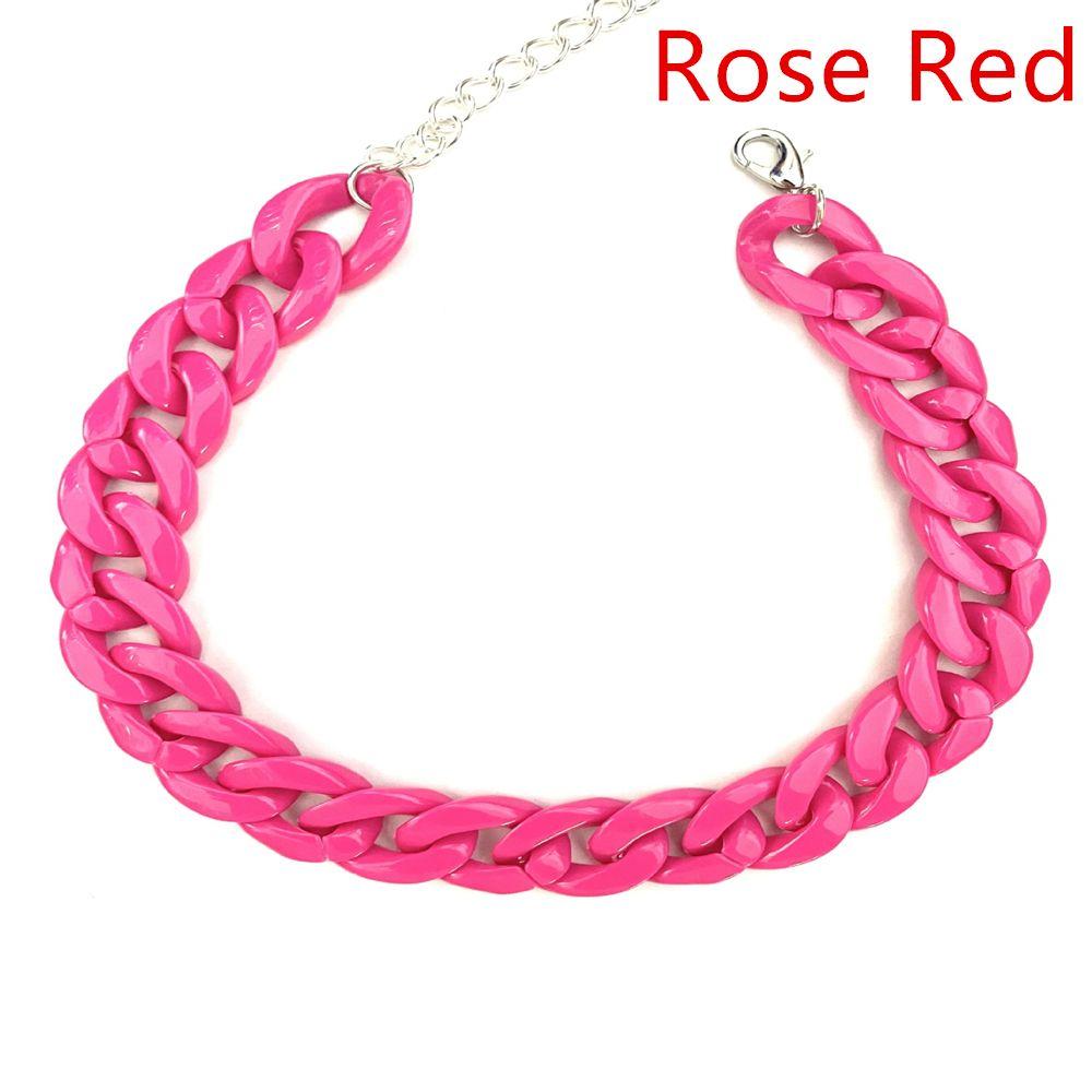 Cool Acrylic Rock Gothic Choker Chunky Chain Chain Necklace Punk Choker Pendant Hip Hop