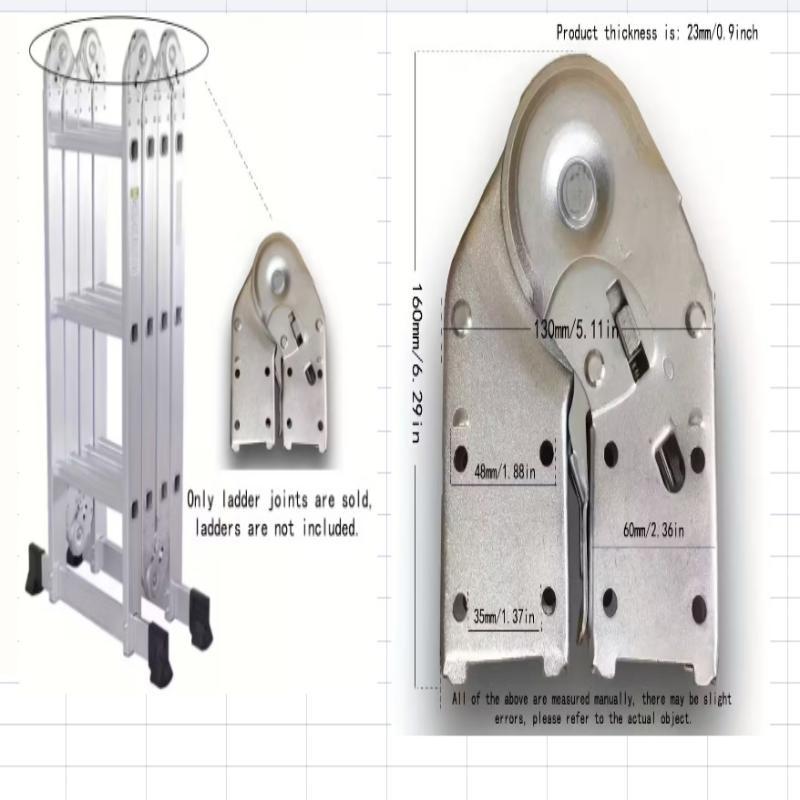 Self Locking Folding Ladder Hinge Heavy Duty Carbon Steel High Load Capacity for Household DIY Ladder Maintenance