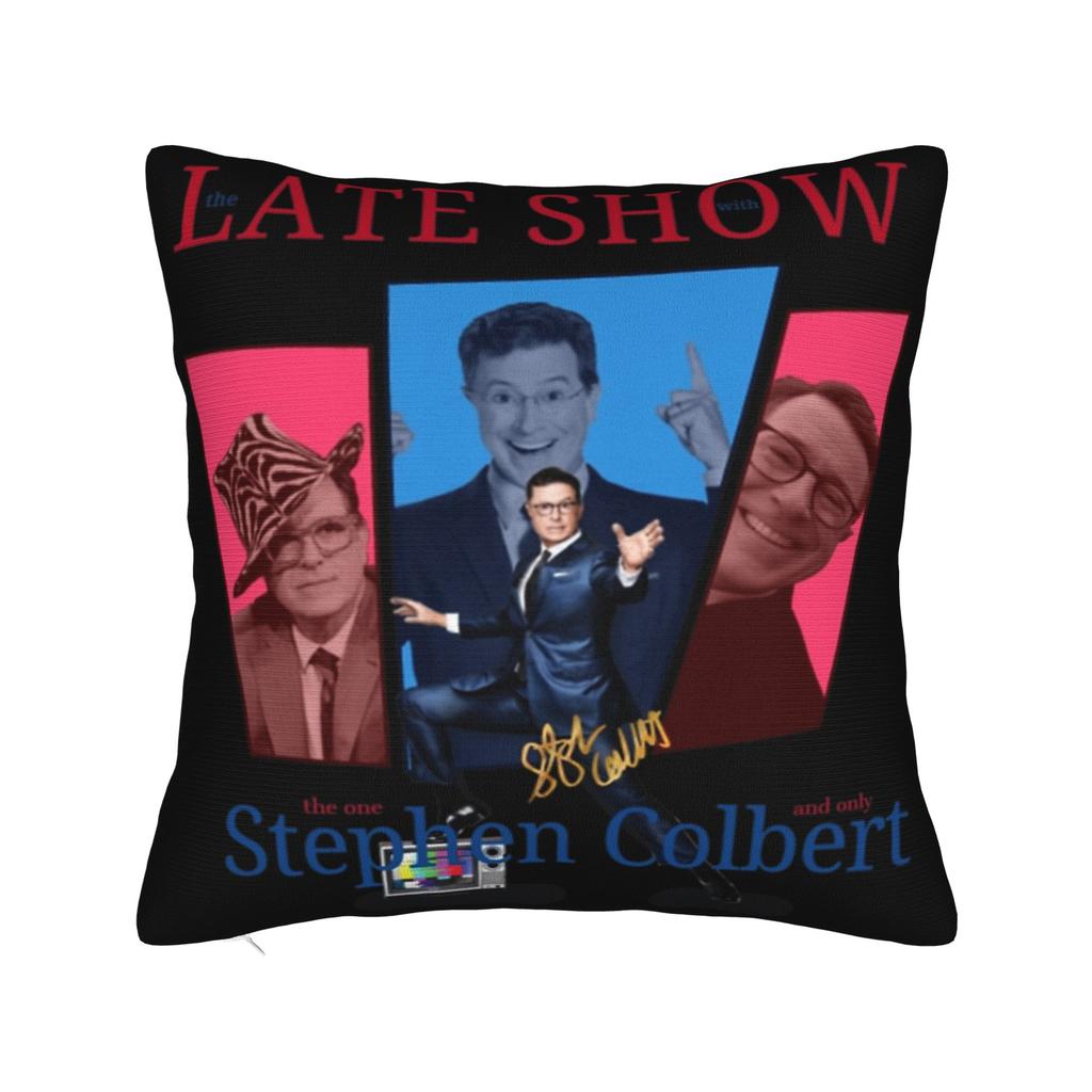 Decorative Pillow Covers Stephen Colbert The Late Show Accessories Home Throw Pillow Case Cover Zippered Multiple Sizes