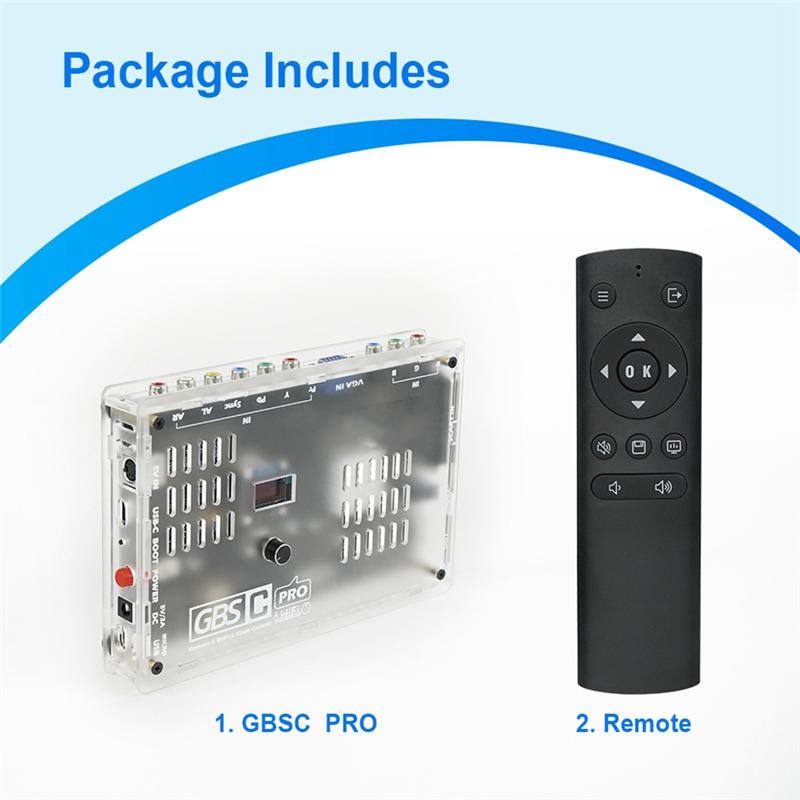 X49A-For Game Console GBS Control Pro Video Converter Supports RGBS Ypbpr VGA Composite AV SV To Compatibility GBSC Remote