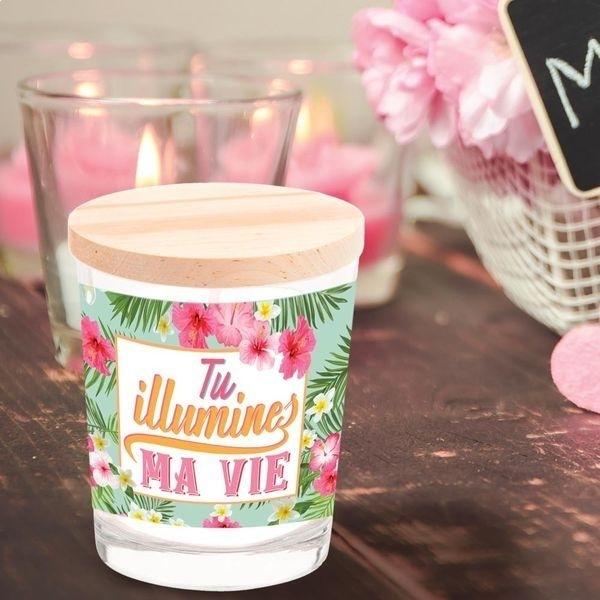 Стеклянная ароматическая свеча, ты освещаешь мою жизнь