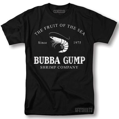 Футболка Bubba Gump Shrimp Company, футболка с саркастическим графическим принтом по мотивам фильма «Форрест Гамп»