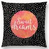 New Love Heart Warm Words Powerful Letters Abstract Dots Colorful Spots Stripe Home Decor Cushion Cover Sofa Throw Pillow Case