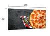 Szklana płyta ochronna na kuchenkę 90x52 Pizza