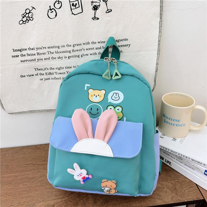 Backpack Cartoon Rabbit Ith Soft Nylon Fabric And Animal Print Children For