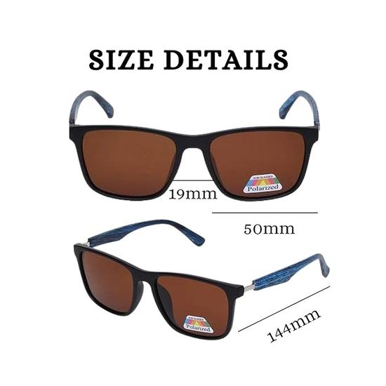 4Flaunt Полнооправные винтажные прямоугольные брендовые трендовые и стильные солнцезащитные очки для мужчин и женщин | Поляризованные и 100% защита от ультрафиолета | Средний