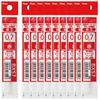 Стержень для многофункциональной шариковой ручки Pentel Vicuna 0,7 мм XBXS7-B красный 10 штук