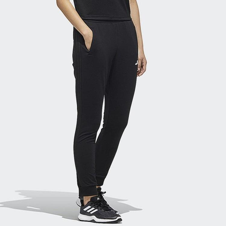 Adidas Pt Ft Comfort Logo Cuff Casual Knit Sports Pants Women Pants Black FM9327