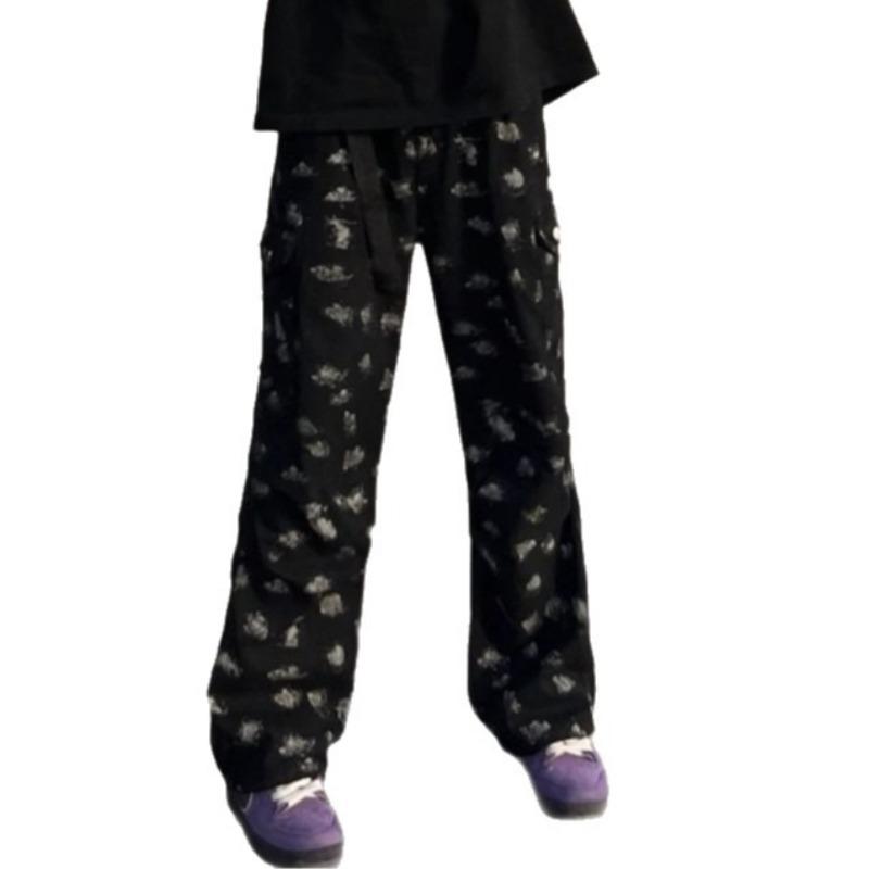 Cleanfit Multi-pocket Tooling Jeans Men's Spring and Summer Vibe Logging Pants Straight Casual Trousers