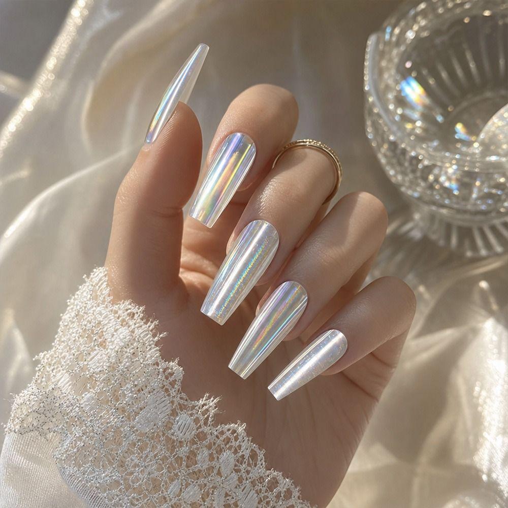 Lace Design Nail Transfer Stickers Laser Nail Art Stickers Professional Nail Decals  Manicure DIY