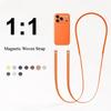 High End Magnetic Woven Strap for Orginal iPhone 17 Pro Max 17 Air Phone Crossbody Lanyard Anti-loss Apple Strap