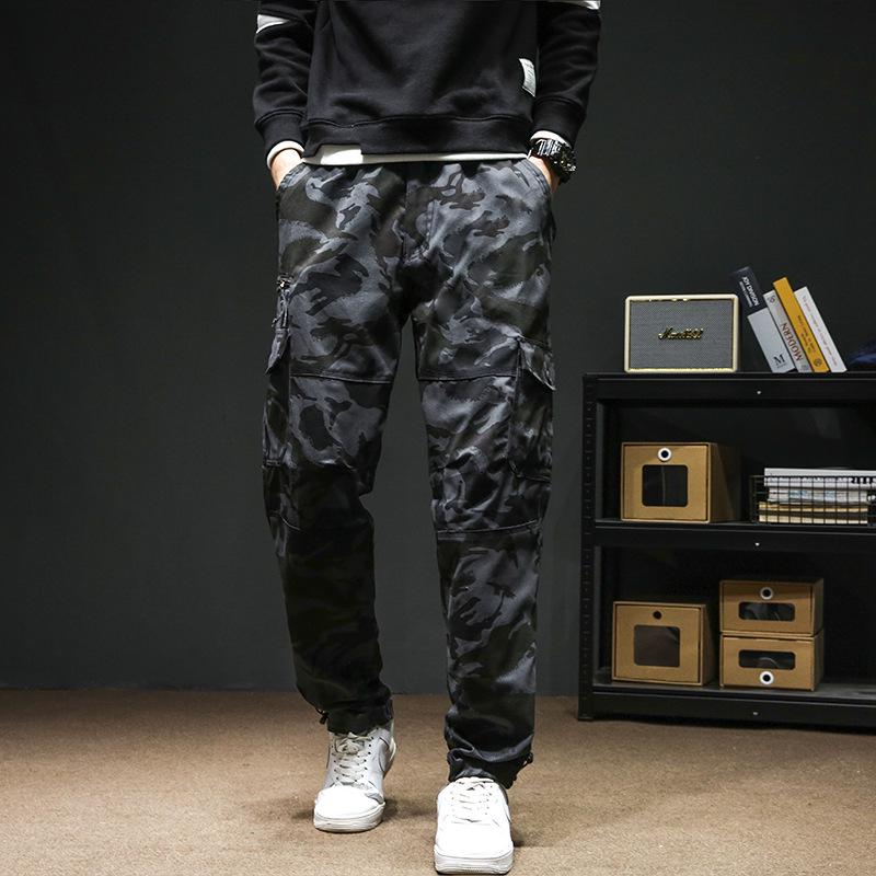 Мужские износостойкие рабочие брюки с несколькими карманами | Комбинезон для защиты труда свободного кроя