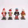 Wood Nutcrackers Figure Xmas Christmas Decor Soldier Nutcracker Statue Table Centerpiece Ornaments Figurine Party Decorations