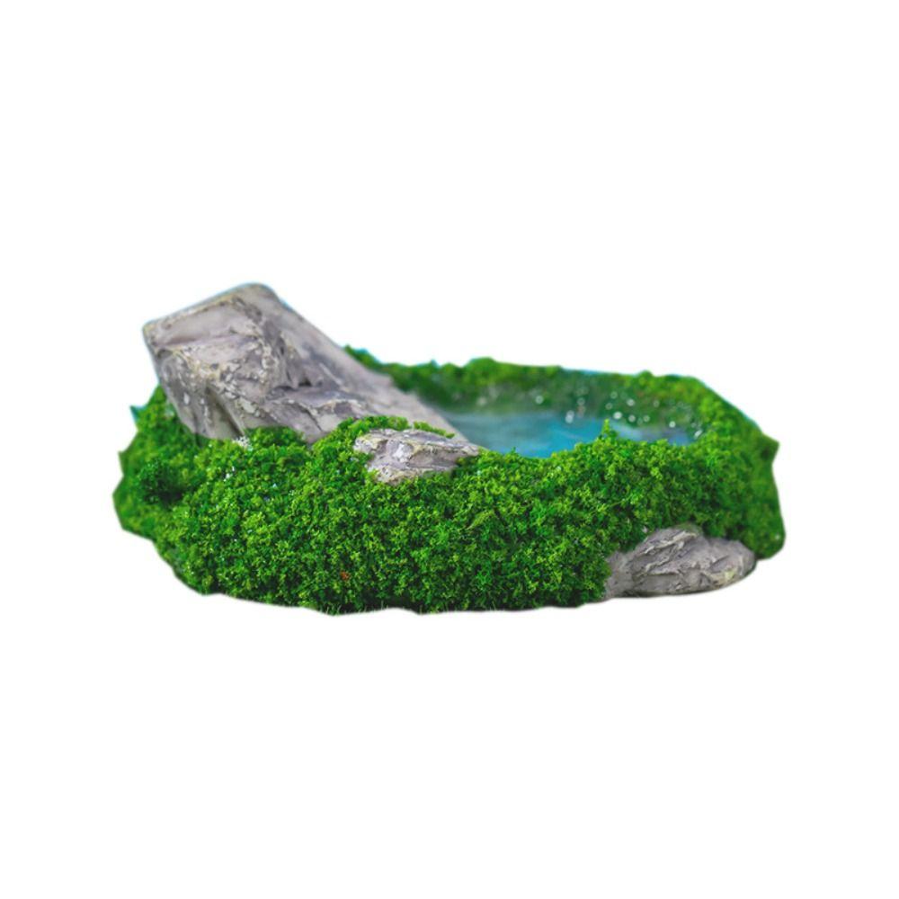 Decorative Mini Rockery Ornament Simulation Waterfall Rocks Micro Landscape Ornaments  Fish Tank