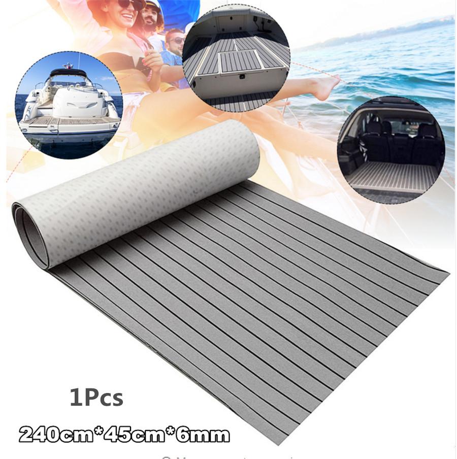 17.7"x94.5" EVA Teak Marine Decking 0.24" Self-Adhesive