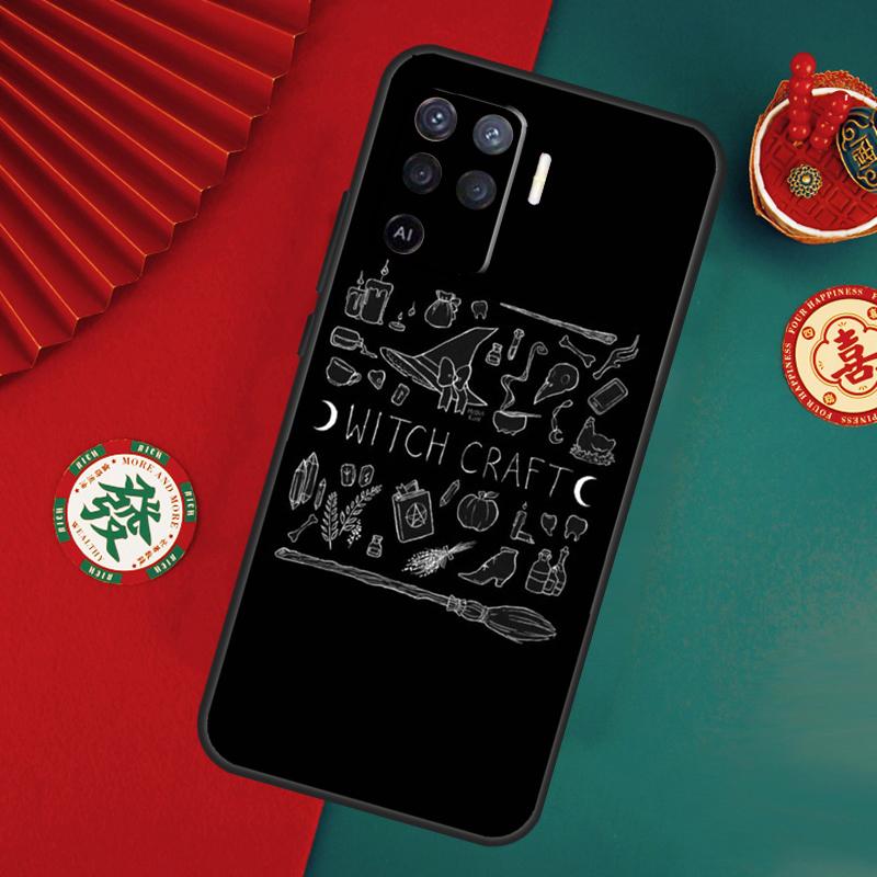 Witchcraft Dark Witch Case For Oppo A78 A98 A58 A38 A18 A54 A74 A94 A80 A60 A40 A96 A76 A16 A15 A17 A57 A5 A6 Pro