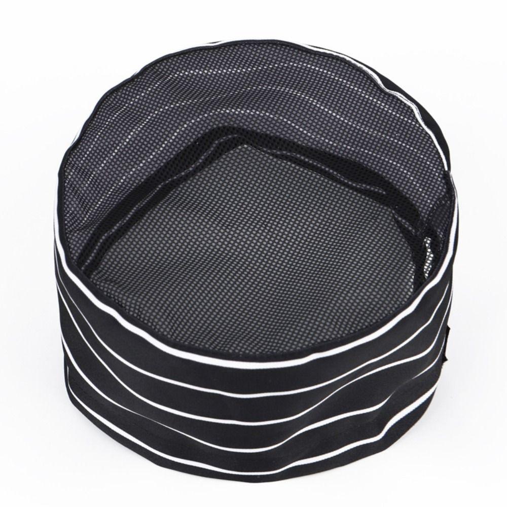 Регулируемый ремешок Поварские кепки с плоским верхом и сеткой Поварской колпак Японская и корейская кухня