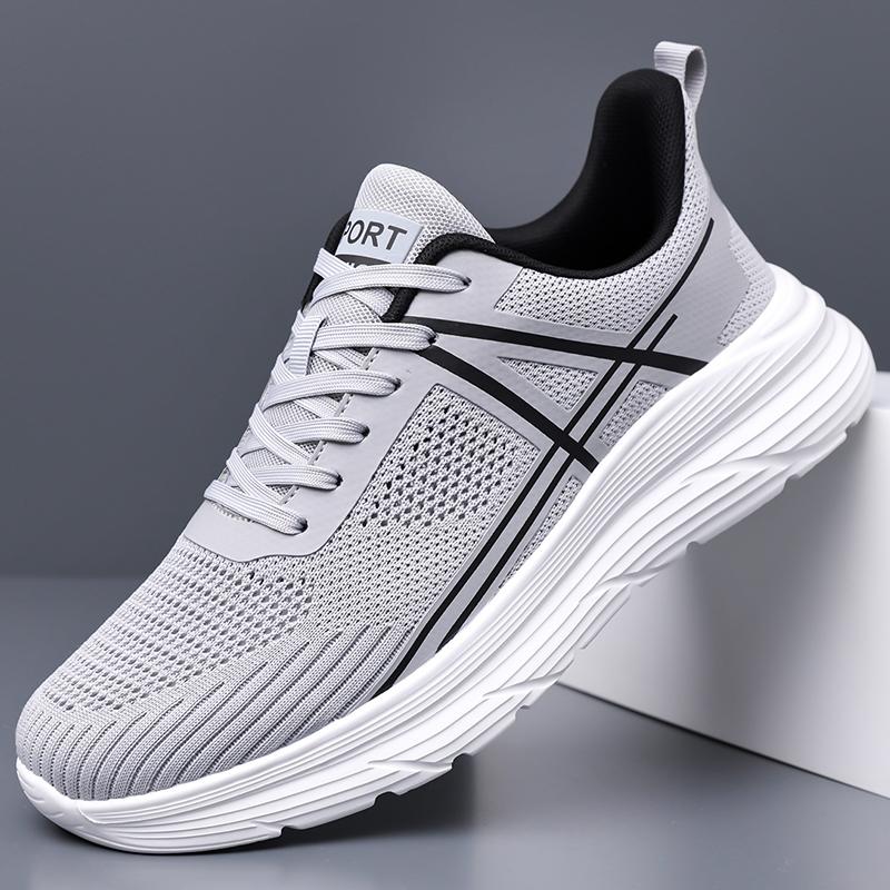 Lan Fengu Spring New Sports Shoes Breathable Men's Shoes Korean Edition Trendy British Thick soled Men's Shoes Mesh Breathable Men's Shoes