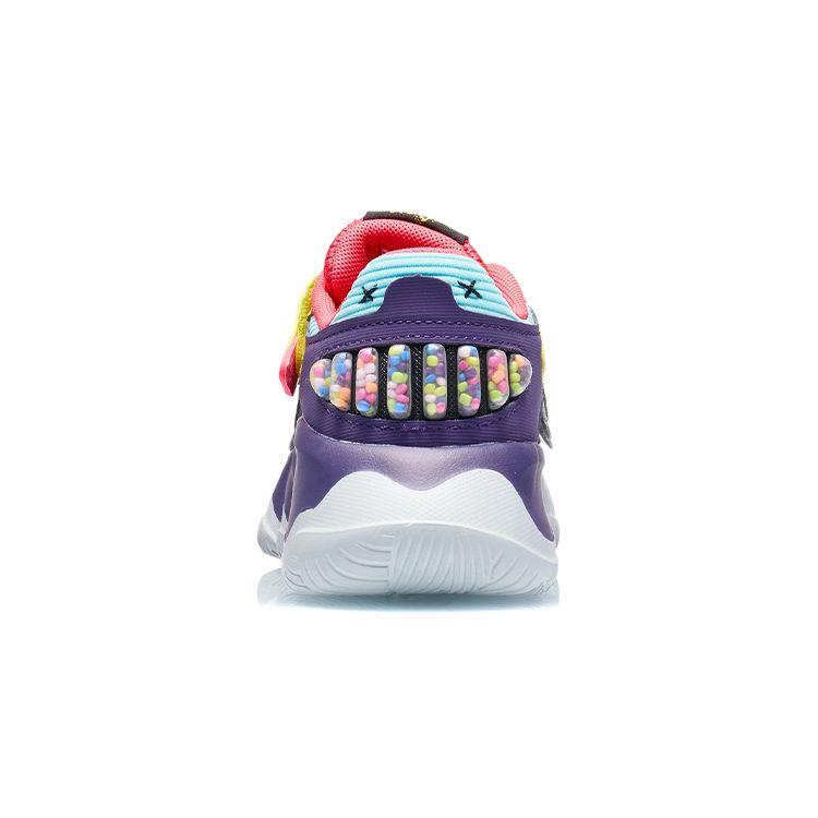 Кроссовки для бега Li Ning Kids с нескользящей подошвой и износостойкостью, детские кроссовки для бега, фиолетовые YKNR090-5