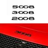 Глянцевая черная задняя наклейка 3008 2008 5008, наклейка с эмблемой для 5008 3008 2008 GT, стиль автомобиля, наклейка на капот автомобиля
