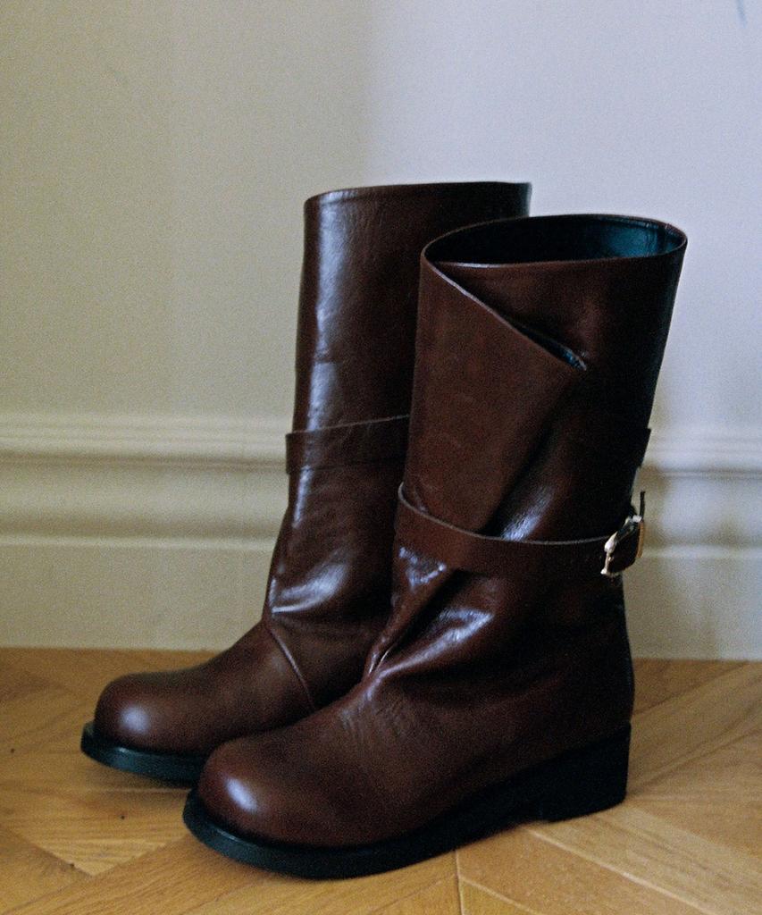 Epingler Folding Middle Boots - Cognac