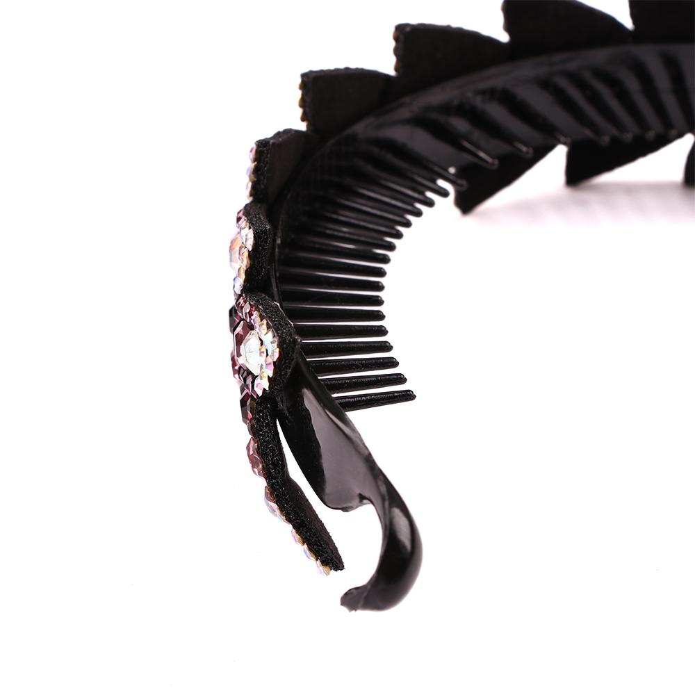 Ponytails Hair Claw Women Bird Nest Twist Clip Bun Maker Headwear Leaves Hair Claw Floral