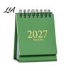 Gift for Students Teachers 2027-2028 Mini Standing Flip Desk Calendar, 18 Month Desktop Planner from Jan. Professional Planning Calendar 2027 to Jun.