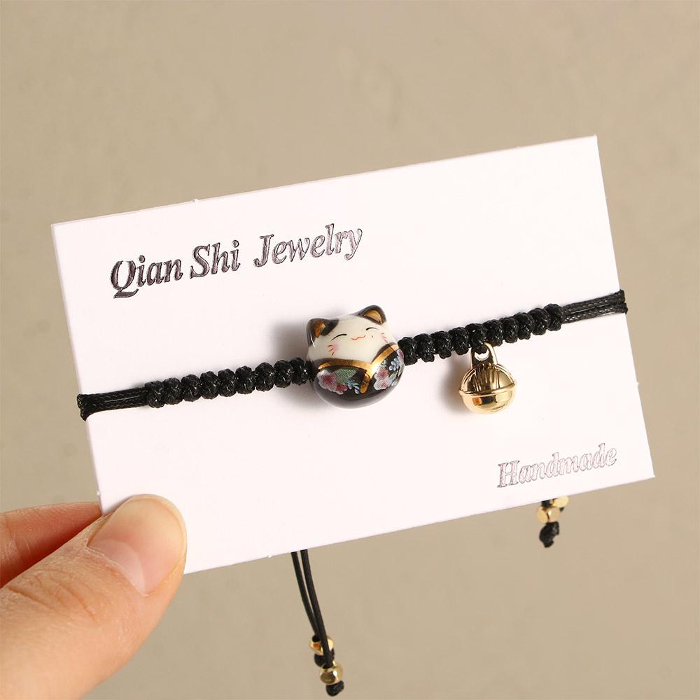 Cat Transfer Lucky Temperament Zodiac Hand Rope Fashion Jewelry Red Rope Bracelet Women Gifts