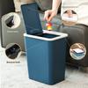 Wholesale Large-Capacity Plastic with Lid for Dormitory Living Room Kitchen Bathroom Special Gap Trash Can for Home Use in Toilets Coffee Brown trash