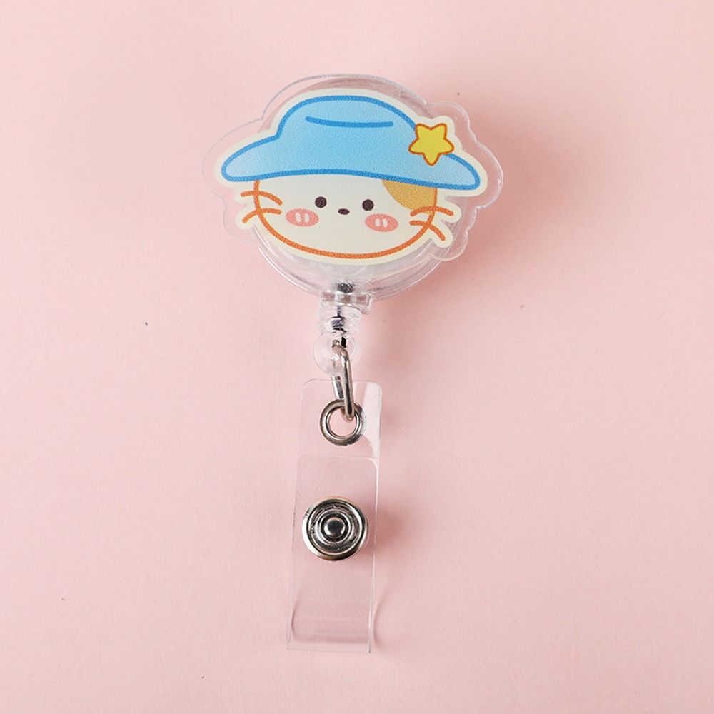 New Cute Silicone Fruits Avocado Retractable Pull Badge Reel ID Lanyard Name Tag Card Badge Holder Reels