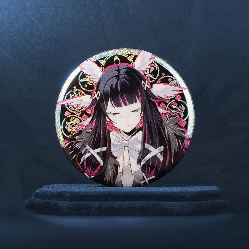 58 мм броши Genshin Impact Fatui, жестяные булавки с изысканным дизайном Arlecchino Childe Dottore, идеально подходят для значков и украшений для косплея
