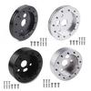 Steering Wheel Bolt Adapter, 6 Hole to 3 Hole Aluminum Hub Spacer, 0.5" 1" Thickness for Racing Car Steering Column