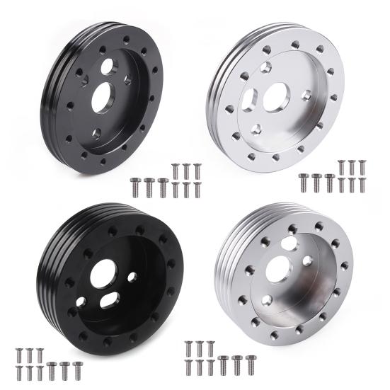 Steering Wheel Bolt Adapter, 6 Hole to 3 Hole Aluminum Hub Spacer, 0.5" 1" Thickness for Racing Car Steering Column