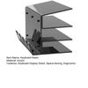 Computer Peripherals Organizer 3-Tier Keyboard Display Stand, Ergonomic Tilt Acrylic Storage Organizer, Shelf Space Saving Holder for Mechanical