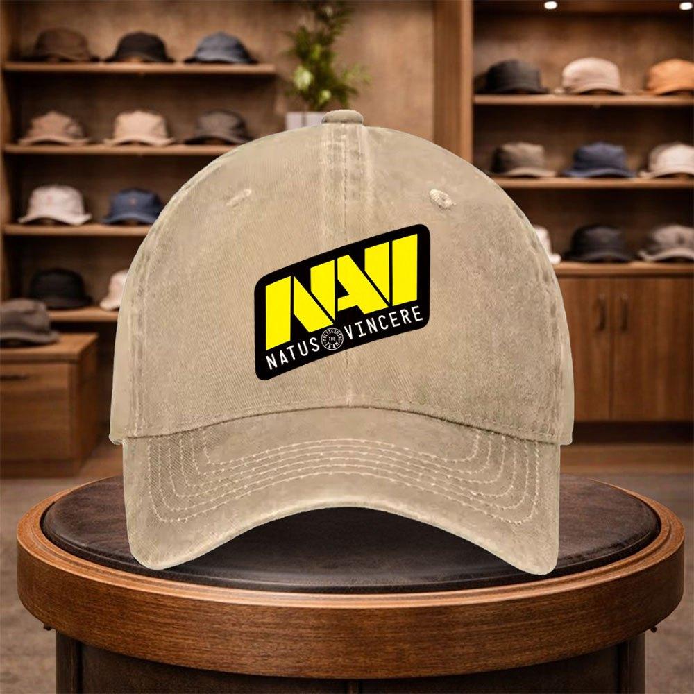Печатаемая Бейсболка Natus Vincere Повседневная Кепка-Утка Стильная и Регулируемая для Использования на Открытом Воздухе Подходит для Путешествий И Пляжа