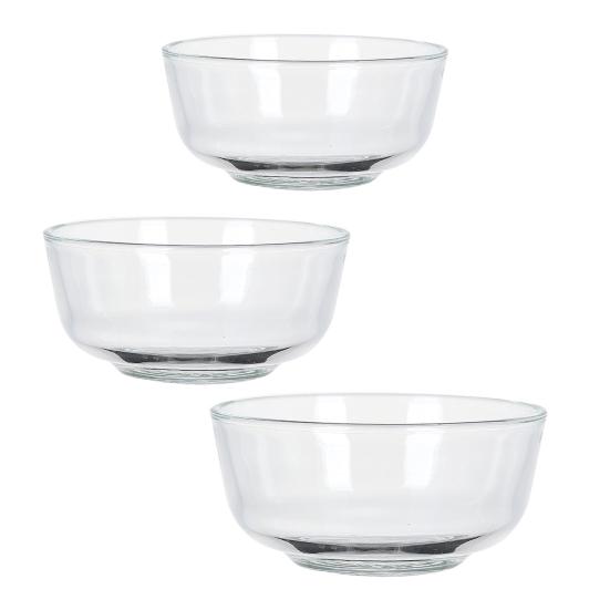 Стеклянный салатник Утолщенная сервировочная миска для салата, супа, лапши, овсянки Большая вместимость Круглая тарелка Многоразовая кухонная посуда для ужина