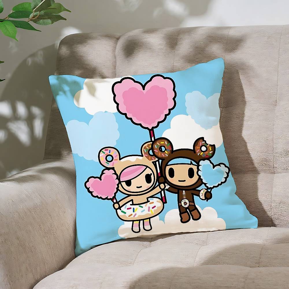 Япония T-Tokidoki-Es Наволочка Чехол для подушки Мягкий Милый Наволочка для декоративной подушки для машины дивана Наволочка Полиэстер с молнией