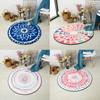 Colorful Geometric Printed Carpet Nordic Style Living Room Chair Computer Floor Mat Non-slip Home Round Bedroom Mat