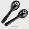 MEINL Percussion Plastic Egg Maracas (Pair) in Black (PEMBK)