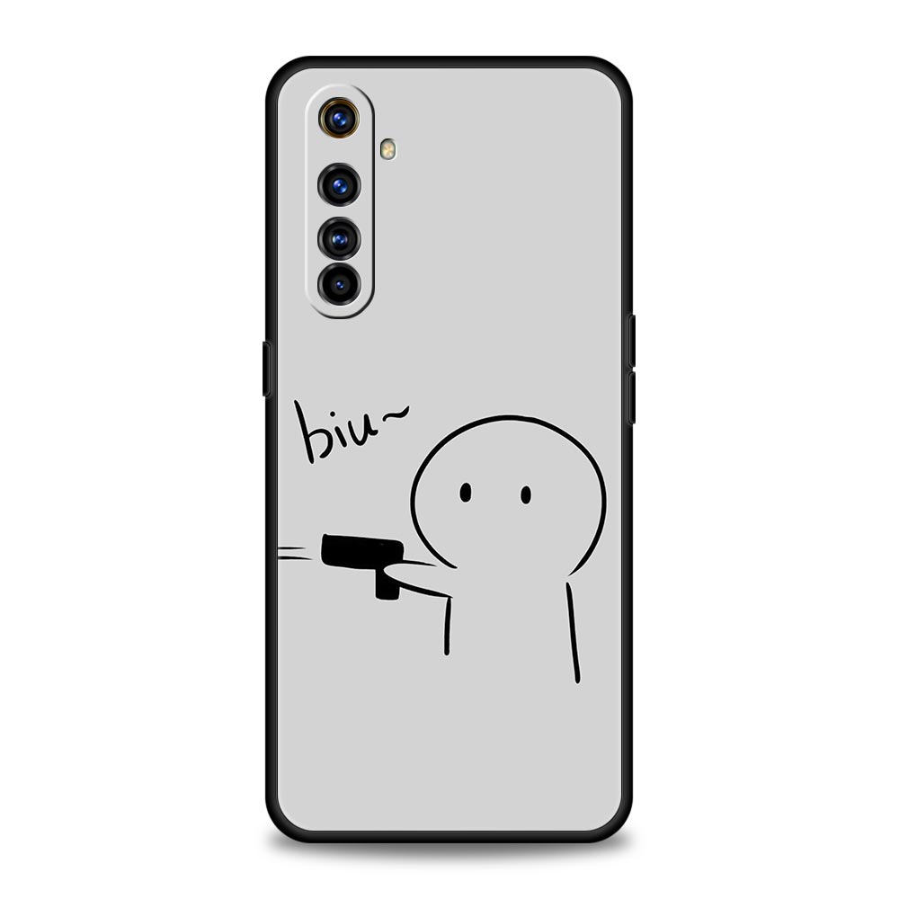 Милый Чехол для Телефона Средний Палец Для Realme 16 15T 14 13 12 11 10 4G 9 8 5G Pro Plus C21 C25 C35 GT5 GT3 GT2 Neo 2 3 3T 5 Чехол