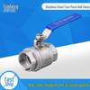 304 Stainless Steel 2-Piece Ball Valve, 4-Point Full Bore with Internal Thread Check Valve