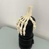 Halloween Skeleton Hand 3D Printed Plastic Human Hand Bone Model Scary Halloween Trick Props for Tableware Party Supplies Haunted House Home Decor