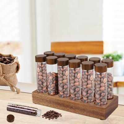 Кофейные аксессуары Инструменты Стойка для показа кофейных зерен Бутылка для чая в виде трубки Стеклянная бутылка для эспрессо 6/12 шт.