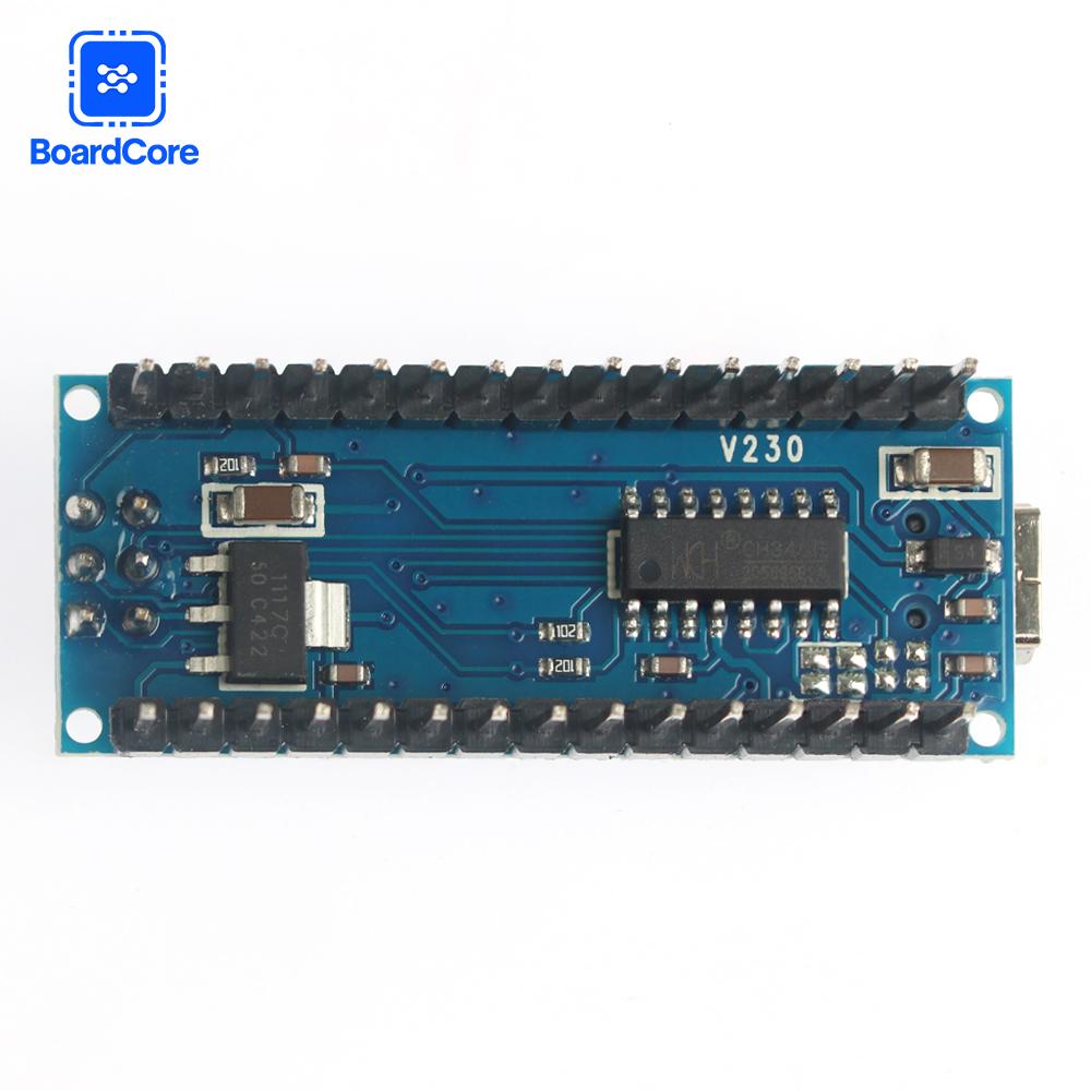 Мини-плата USB ATMEGA168 Nano 3.0 Плата разработки контроллера Совместимая для Arduino CH340 USB-драйвер 16 МГц ATMEGA328P