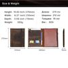 Crazy Horse Leather B5 Notebook Case With Pen Position Ipadpro10.5/11 Business Office Notepad Case