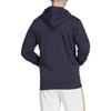 adidas Удобная мужская куртка с капюшоном и завязками на шнурке, с логотипом, Legend-Ink HY0619