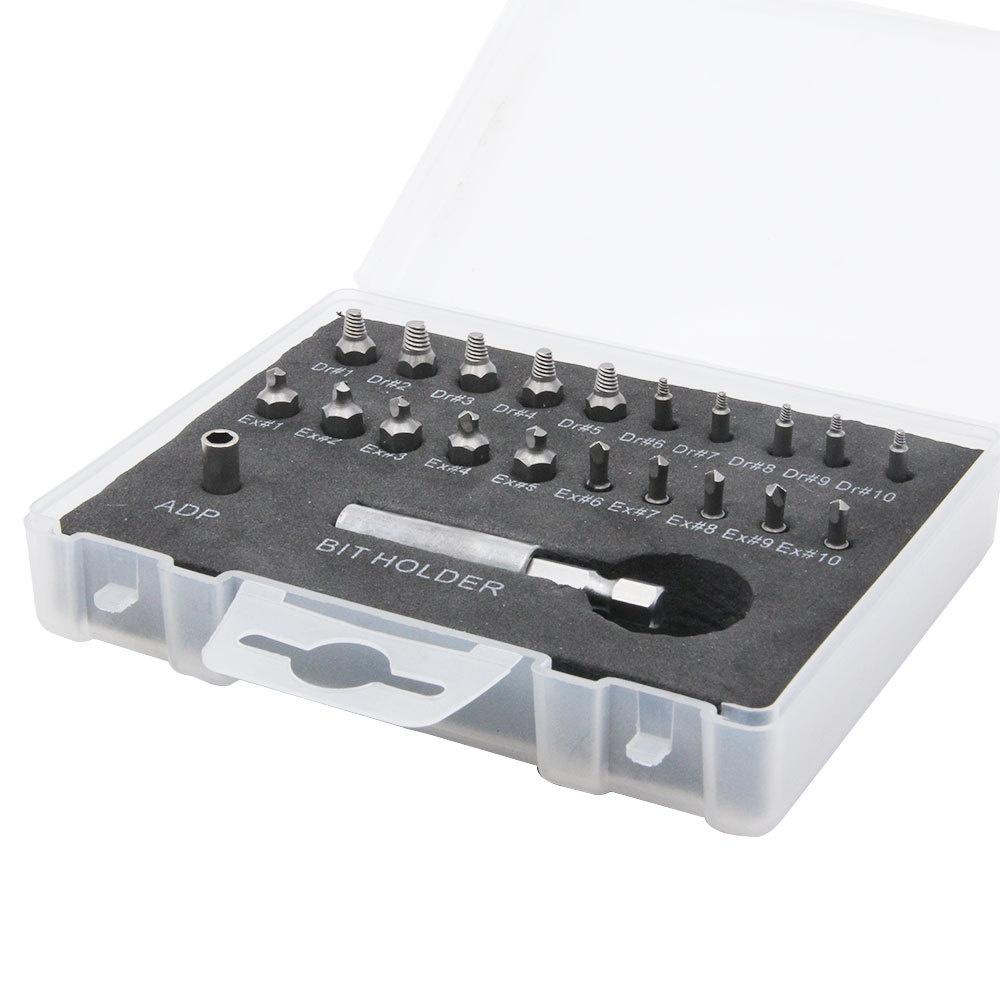 Набор для извлечения поврежденных винтов, разборные винты, шпилька, скользящие зубцы, снос, зачищенные инструменты для удаления сломанных винтов