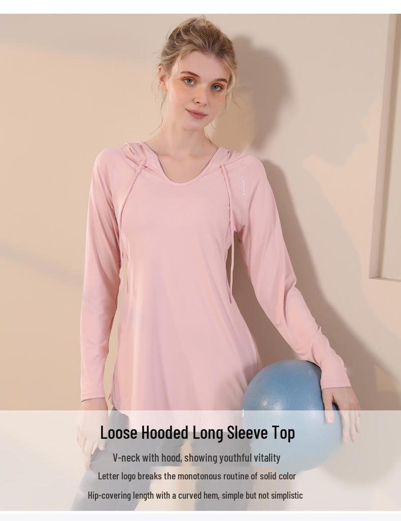 Женская быстросохнущая дышащая толстовка с длинным рукавом облегающего кроя для йоги и бега