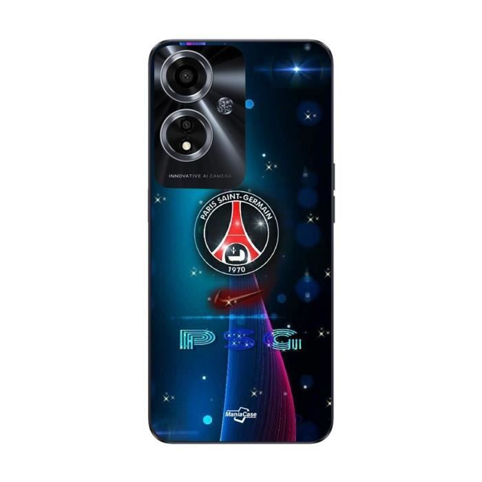Coque - MANIACASE - Oppo A59 5G - Noir - Nike Paris Saint Germain - Souple